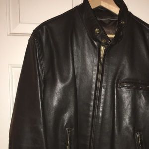 Authentic Schott NYC vintage brown leather jacket